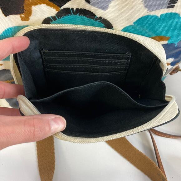 FOSSIL SMALL COATTED CANVAS BLUEPRINT CROSSBODY BAG (ASIS) - Picture 13 of 16